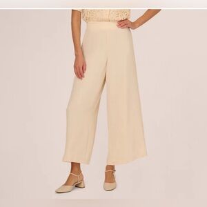 Adrianna Papell Textured Crepe Wide Leg Culotte
Pull On Crop Pants Size Large